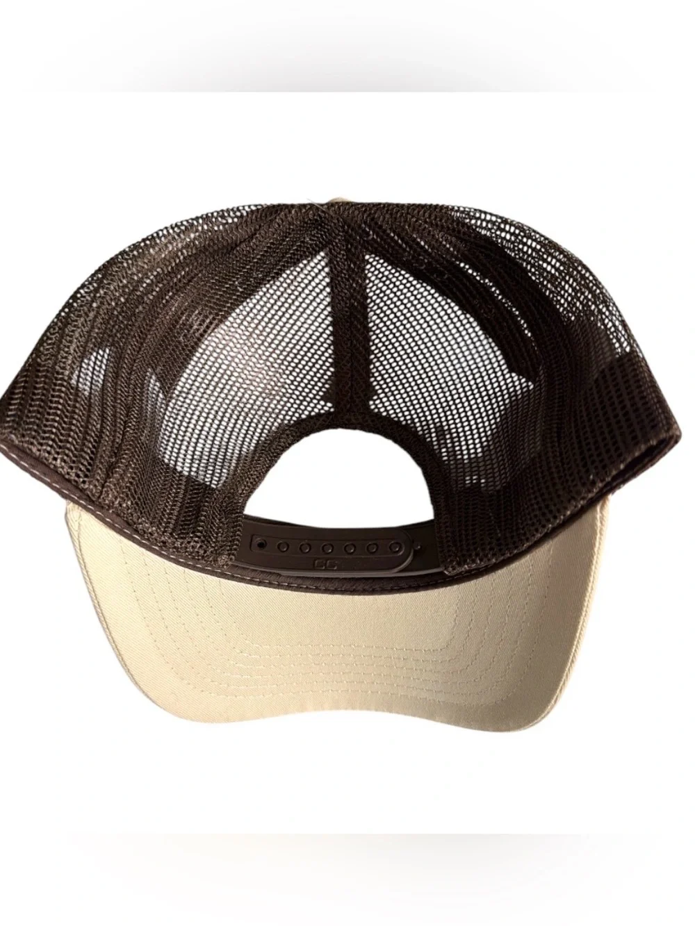 NWOT C.C. Raised On Country Music Beige Trucker Cap